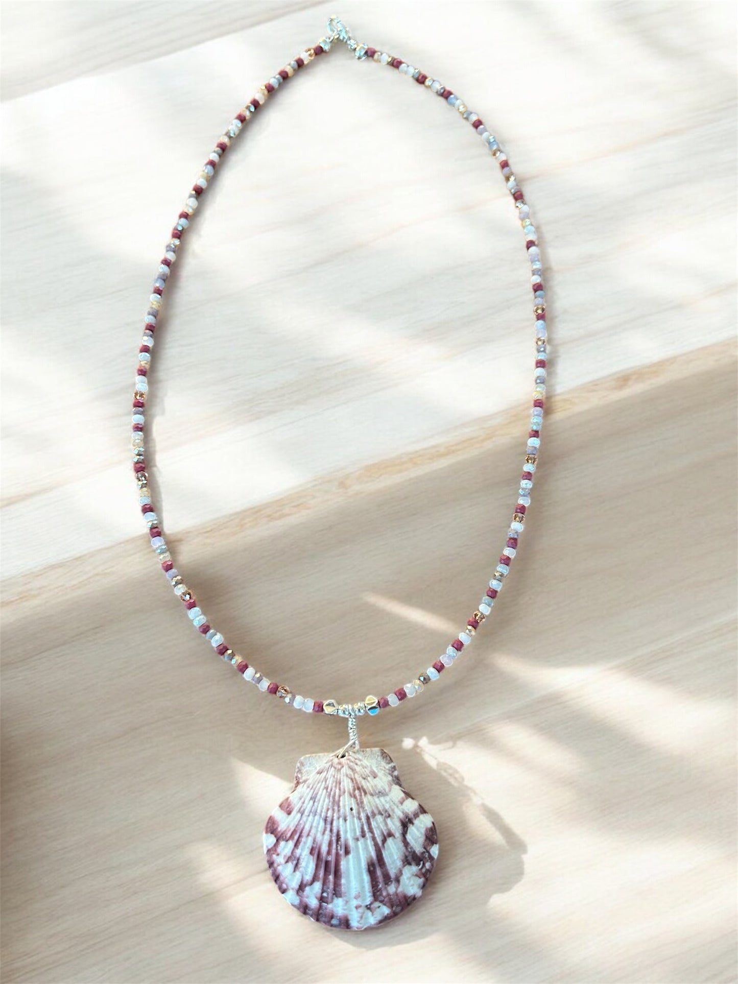 Red Dawn Shell Necklace