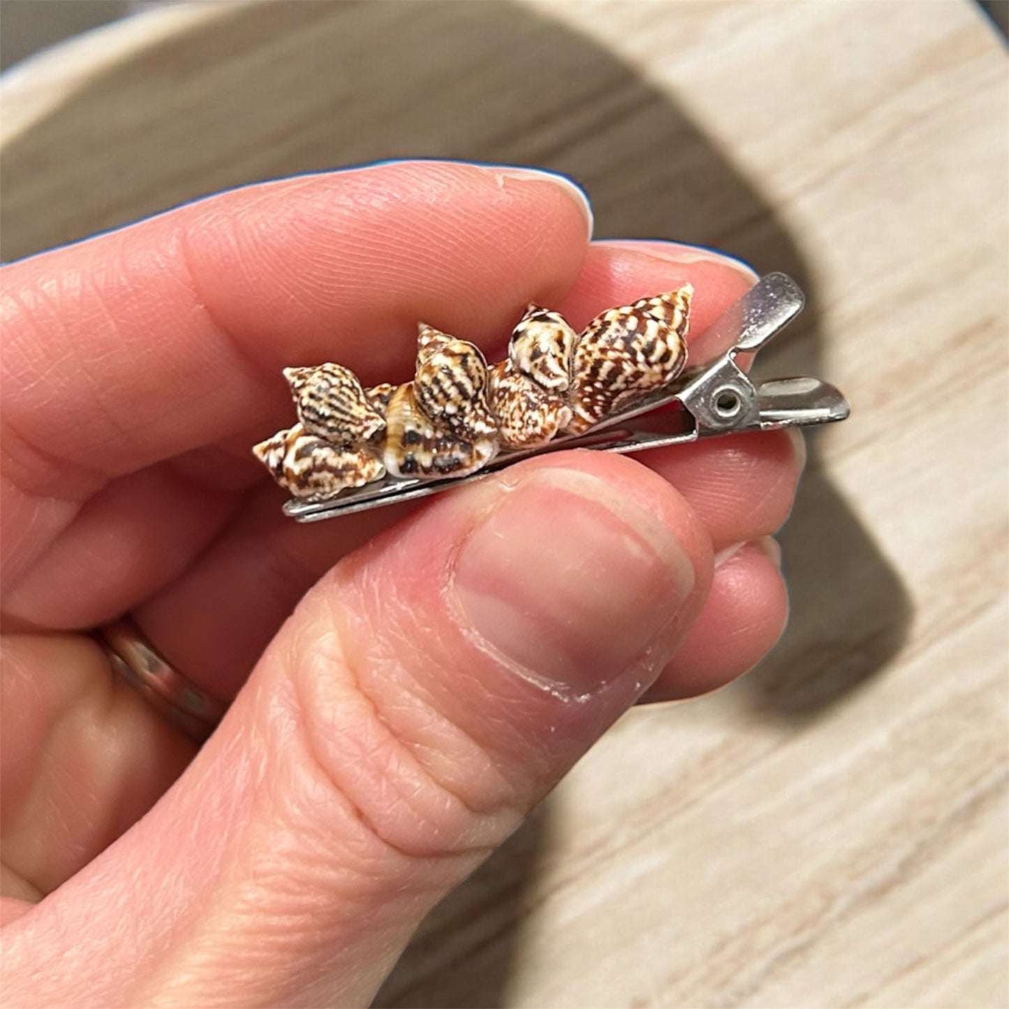 Tide Pool Treasure Hair Clip (Brown)