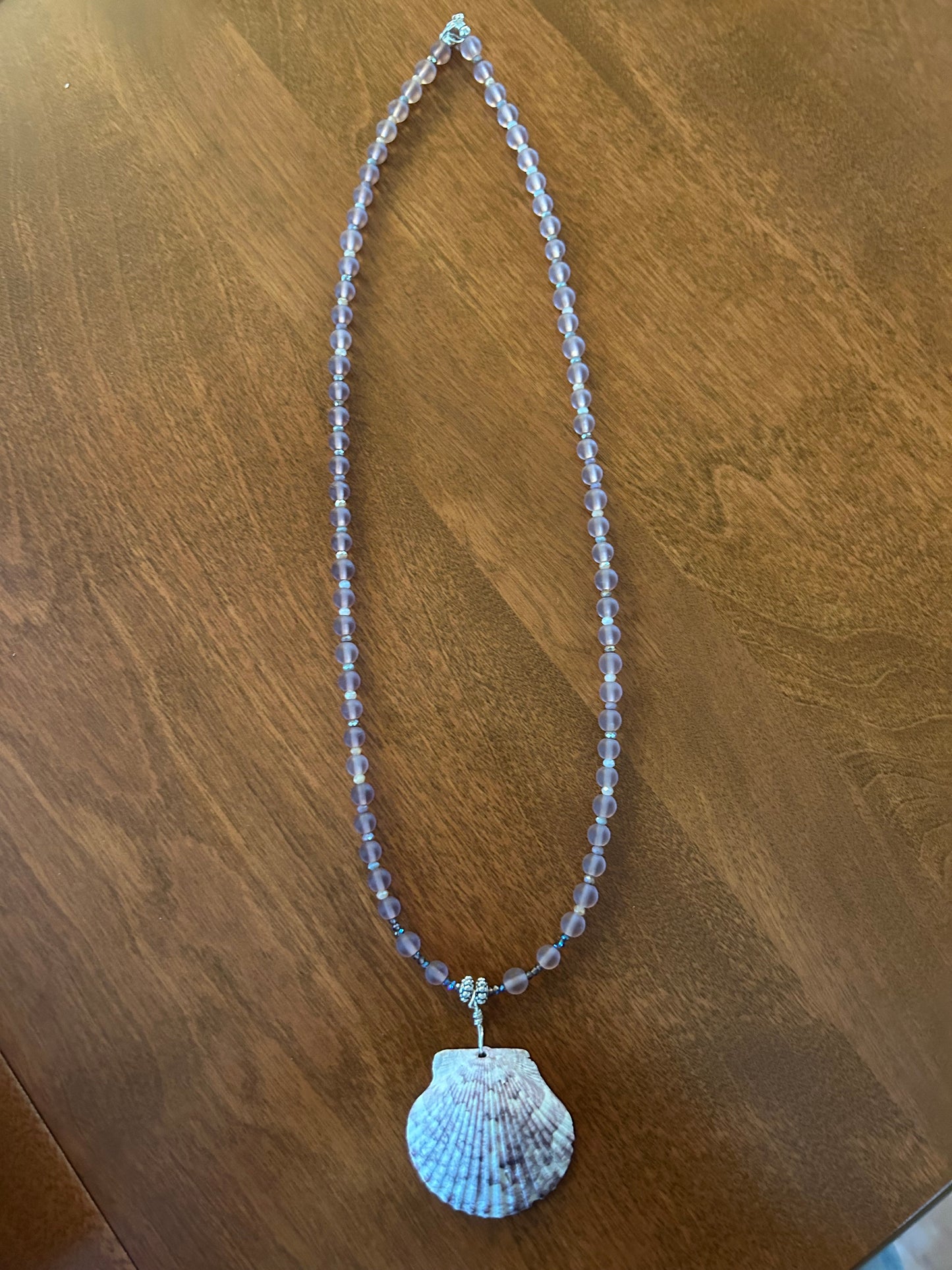 Purple Dusk Shell Necklace