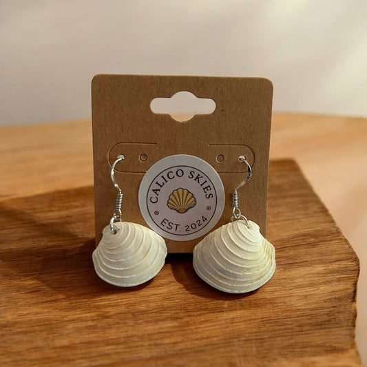 Light Venus Shell Earrings